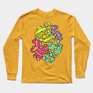 Drops of water under neon Long Sleeve T-Shirt